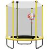 PILIN Trampolino Da Giardino Per Bambini Con Rete Di Sicurezza e Canestro, Peso Massimo 50 Kg Uso Esterno e Interno Trampolino Per Bambini Ø 150 Cm Regalo Di Compleanno Per Bambini