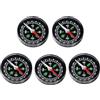 TIXIPEM Mini bussola tascabile da 40 mm [5 pezzi] - Piccola bussola tascabile riempita d'olio per escursionismo e campeggio - [nero] accessorio per attività all'aperto