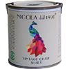NICOLA VERNICI Vernice a Base d'Acqua, Linea Vintage Chalk Shaby, Made in Italy, per Superfici di Ogni Tipo, Bianco Opaco - Formato 0,25 lt
