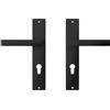 Wilsonzin Maniglia Della Porta Set, 85 sinistra destra set di maniglie per porta maniglia,porte blindate, maniglia per porta vintage, ideali per esterni, garage, armadi e interni