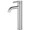 Minnhua Maniglia Rubinetto per Lavabo Alto Rubinetto Bagno Rubinetto Lavabo Monocomando in Acciaio Inossidabile Miscelatore per Bagno Controllo Acqua Calda e Fredda per Alto Rubinetti per Lavabo