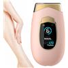 Generico Lumina Lumisilk, Lumisilk Lumina Luce Pulsata, epilatore portatile dispositivo, Epilatore Laser per Donna, Uomo, Viso, Bikini, Corpo (Rosa)