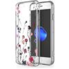 Yoedge Trasparente Custodia per Apple iPhone XR 6,1, Morbido Silicone TPU Bumper Antiurto con Disegni, Originale Case Sottile Antipolvere Antiscivolo Cover per iPhoneXR, Fiore 4