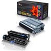 123Color Print-Klex - Toner + tamburo compatibile per Brother TN3480 DR3400 MFC-L5700 DN MFC-L5700 DNLT MFC-L5700 DW MFC-L5700 Series MFC-L5750 DW TN-3480 DR-3400, colore: Nero Incolore