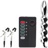 JCBDTXTY Elettrostimolazione Pinze Capezzoli Shock Elettrico Plug Anale-Dilatatore