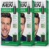 Just For Men Colorante in gel, tinta capelli uomo, copre solo i capelli grigi, ripristinando il colore originale per un aspetto naturale, colore marrone scuro, H45 (3 confezioni)