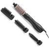 BaByliss Spazzola ad aria calda 1200W 4 accessori, Asciugatura, styling e volume, 3 temperature, funzione ionica anti-crespo, AS122E