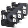 MarkField 3x Nastro per Etichette MarkField compatibile con Dymo Rhino 18444 Industriale Nastro Viniliche Etichette 12 mm x 5,5 m, Compatibile con Dymo Rhino 4200, 5000, 5200, 6000, ILP219, Nero su Bianco