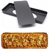 Cuicany Stampo Rettangolare per Crostata, Teglia con Fondo Rialzato, Stampo Crostata Antiaderente con Fondo Rimovibile, Antiaderenti, 36,5 x15x 3cm, per Torte Alla Frutta, Torte al Cioccolato, Quichesmuffin