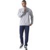 Everlast tuta uomo completo sport cotone non felpato full zip da ginnastica e tempo libero (IT, Testo, L, Regular, Regular, Grigio)