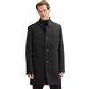 TOM TAILOR 1042474 Cappotto, 32525-Grigio Big Herringbone Optic, L Uomo