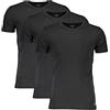 POLO RALPH LAUREN Maglietta da uomo con scollo rotondo, nero, confezione da 3 (as3, Alpha, xx_l, Regular, Regular), Nero , XXL