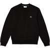 Lacoste Felpa Uomo SH9608 Nera Girocollo Cotone Biologico Classic Fit AI23 5