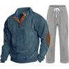 Meaunzyl Completo Uomo Elegante Casual Maniche Lunghe Felpa Con Cerniera E Jogging Pantaloni Tracksuit Slim Fit Tute Da Ginnastica Uomo Per Tempo Libero, Sport, Palestra, Casa, Ufficio E Calcio