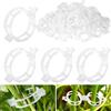 ABOHU 100 Pezzi Giardino Piante Clip di Supporto, Pomodoro Verdure Clip di Fissaggio, Clip di Sostegno per Piante per Sostegno Pomodori, Peperoni, Vite Piante e Fiori da Coltivare in Modo