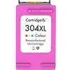 Cartridgeify 304XL Cartuccia compatibile con HP 304 304XL Cartucce d'inchiostro (1 x colore), per HP ENVY 5010 5020 5030 5032, DeskJet 2630 3720 3730 3733 3735 3750 3760 3762, AMP 130