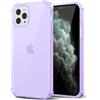 Svanove Custodia Transparente in Silicone TPU Morbido per iPhone 11 Pro Max, con Protezione Antichoc e per la Camera, Lilla