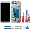 swark Schermo LCD compatibile con Huawei Mate 10 Lite RNE-L21, RNE-L22, RNE-L01, RNE-L02, RNE-L11, RNE-L23, RNE-L03 (bianco + cornice), schermo touch screen digitizer Assembly in vetro, con utensili