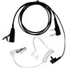 Supecesorio Cuffie Walkie Talkie 2 Pin Auricolare con Tubo Acustico Trasparente Cuffia Headset, Microfono Auricolare Pneumatico, Compatibile con Kenwood Radio Bidirezionale BAOFENG UV5R 888S RT24 RT27 HT999