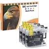 Starlet24 D&C 3x Nero Cartucce d'inchiostro Compatibili per Brother LC223XL per Brother MFC-J5625DW DCP-J4120DW MFC-J5320DW MFC-J4420DW MFC-J4620DW MFC-J480DW DCP-J562DW MFC-J5620DW MFC-J5720DW MFC-J680DW