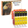 LOSMANN D&C 5x Giallo Cartucce d'inchiostro compatibili per Canon CLI-526 per Canon Pixma IP4850 IP4900 MG5140 MG5150 MG5240 MX710 MX715 MG6100 MG6150 MG6200 IP4950 IX6550 MG5300 MG5340 MG5350 MG6250