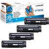LOSMANN Compatibili Cartucce di Toner Sostituzione per HP 83A CF283A per HP LaserJet Pro M201n M201dw per MFP M225dn M225dw M127fn M127fp M127fs M127fw M125a M125rnw M125nw (4 Nero)
