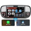 THIHPHOATLI Autoradio DSP ad alta potenza per Fiat 500 2007-2015 stereo radio schermo con carplay wireless integrato e Android auto Navi Bluetooth Comandi al volante touch screen IPS 7 1080P USB radio AM/FM/RDS