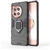 SEAHAI Cover per OnePlus 12R 5G, [360° Rotante Staffa] [Militare Anti-Caduta Protezione] Cornice Paraurti in Silicone Morbido Ultra Sottile Custodia, Nero