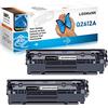 LOSMANN 2x Toner compatibile per Q2612A 12A FX9 FX10 CAN703 per HP Laserjet 1010 1012 1015 1018 1020 1022 1022N 1022NW 3015 3015AIO 3020 3020AIO 3030 3030AIO 3050 3050Z 3052 3055 M1005MFP M1319FMFP