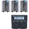 ARPZPPSK Batteria Al Litio: Batteria EN-EL18 + Caricabatterie A Ricarica Rapida, Compatibile Con Nikon, For EN EL18a, EN EL18, D850, D800, D800E, D4, D4S, D5, D6 MB-D12 D500 D800 D850(1Charger 3battery)