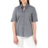 Seidensticker Donna Bluse - Bügelfreie Camicia, Grigio, 46