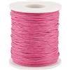 PH PandaHall PandaHall, Cordoncino in cotone cerato, 100 m/ rotolo di corda di cotone intrecciato da 1 mm per la creazione di gioielli fai da te (camelia)
