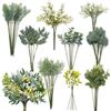 OrgMemory 78 fiori finti, steli di verde artificiali, verde per centrotavola per bouquet da sposa fai da te, centrotavola per composizioni floreali per matrimoni
