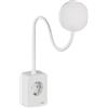 SEBSON Lampada da Lettura a LED, Lampada da Presa con Connessione USB-C - Dimmerabile, Collo d'Oca Flessibile, Bianco Neutro 4.000K, 420lm - Lampada da Comodino Bianca
