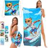 CWENDANER Telo Mare Microfibra Grande140x70 cm Telo Mare, telo mare ad asciugatura rapida e senza sabbia, Telo mare zaino, asciugamani convertibili per fitness e viaggi(foca)