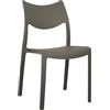 Marvin Sedia In Polipropilene Manu, Arredo di Design, Sedia per Esterno e Interno, Impilabile, Sedie Moderne Resistenti, Sedia per Giardino Cucina Terrazzo Patio (1, Tortora)