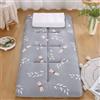FZKun Tappeto futon, materasso pieghevole leggero, con base antiscivolo, per dormire, per riposare, viaggi, letto degli ospiti, dormitorio, ufficio, uso tatami (grigio, 180 x 200 cm)