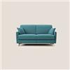 Divani.Store DIVANI STORE - Divano Letto Matrimoniale 160 cm in tessuto impermeabile - EDGAR Materasso 120x197 cm - Artigianale - Azzurro