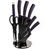 BerlingerHaus COLTELLO BERLINGER HAUS BH-2560 VIOLA IN UN SUPPORTO