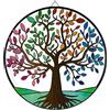 SAC SMARTEN ARTS Albero genealogico Decorazione da parete Albero della Vita Wall Art 29,2 cm Metallo Albero Wall Art Outdoor Wall Decor