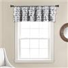 Lush Decor Gigi - Mantovana per finestra, 35,6 x 127 cm, grigio chiaro