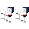 Villeroy & Boch - La Divina Bicchiere Da Vino Rosso Set di 8 Trasparente, Lavabile in Lavastoviglie, Bicchieri Design, Bicchieri Di Vino Grande, Cristallo