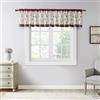 Madison Park Serene Ricamo Room-Darkening Mantovana Finestra Trattamento Rod Pocket/Back Tab Breve Drape, 127 x 45 cm, Rosso