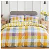 GC GAVENO CAVAILIA Copripiumino a quadretti, reversibile a quadretti, set di biancheria da letto matrimoniale, copripiumino traspirante, multicolore