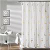 Lush Decor - Tenda da doccia con fenicotteri, 183 x 183 cm, colore: Oro