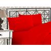 Elegant Comfort Lussuoso set di lenzuola da 4 pezzi, qualità egiziana, 1500 fili, ricamato, morbido, qualità alberghiera, resistente alle pieghe e allo sbiadimento, king size, rosso