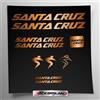 Stickersland Kit adesivi compatibile con telaio Santa Cruz MTB Mountainbike e casco | decals sticker Decalcomanie bici scritte loghi | Stickersland® (Rame/Bronzo Lucido Metallizzato)