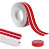 Flintronic Modanature Decorative Autoadesive, 40 mm Modanatura 3M (Bianco) | Autoadesiva Flessibile, Protezioni Angolari per Pareti, per Soggiorno, Camera da Letto, Cucina, Bagno