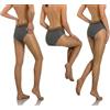sesto senso 3 paia Collant Con Cucitura Posteriore Riga Donna 20 Den Velati Transparenti con Motivo Beige Carne Antilope 3
