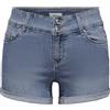 ONLY Onlcarmen Reg Shorts Wide WB DNM Pim Pantaloncini, Mix Blu Chiaro, XS Donna